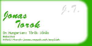 jonas torok business card